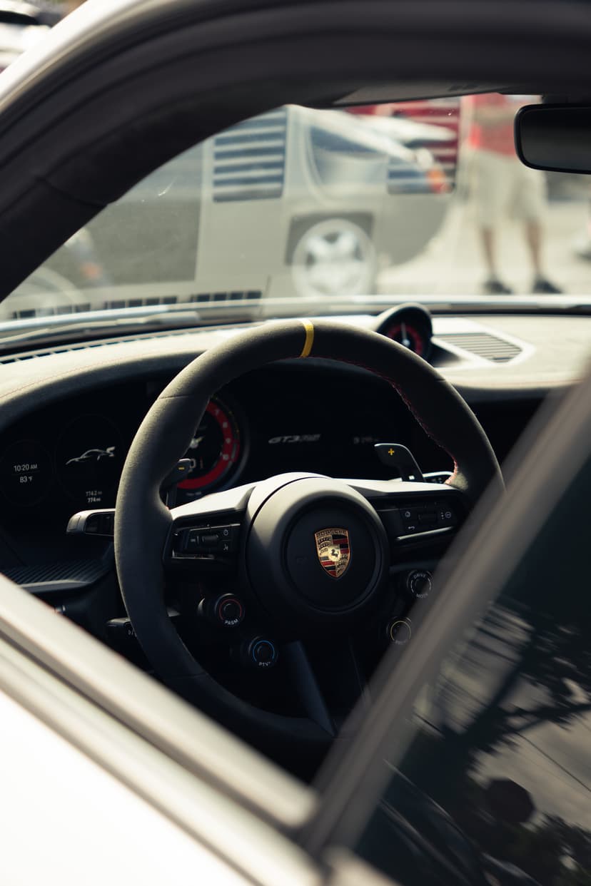 Porsche steering wheel